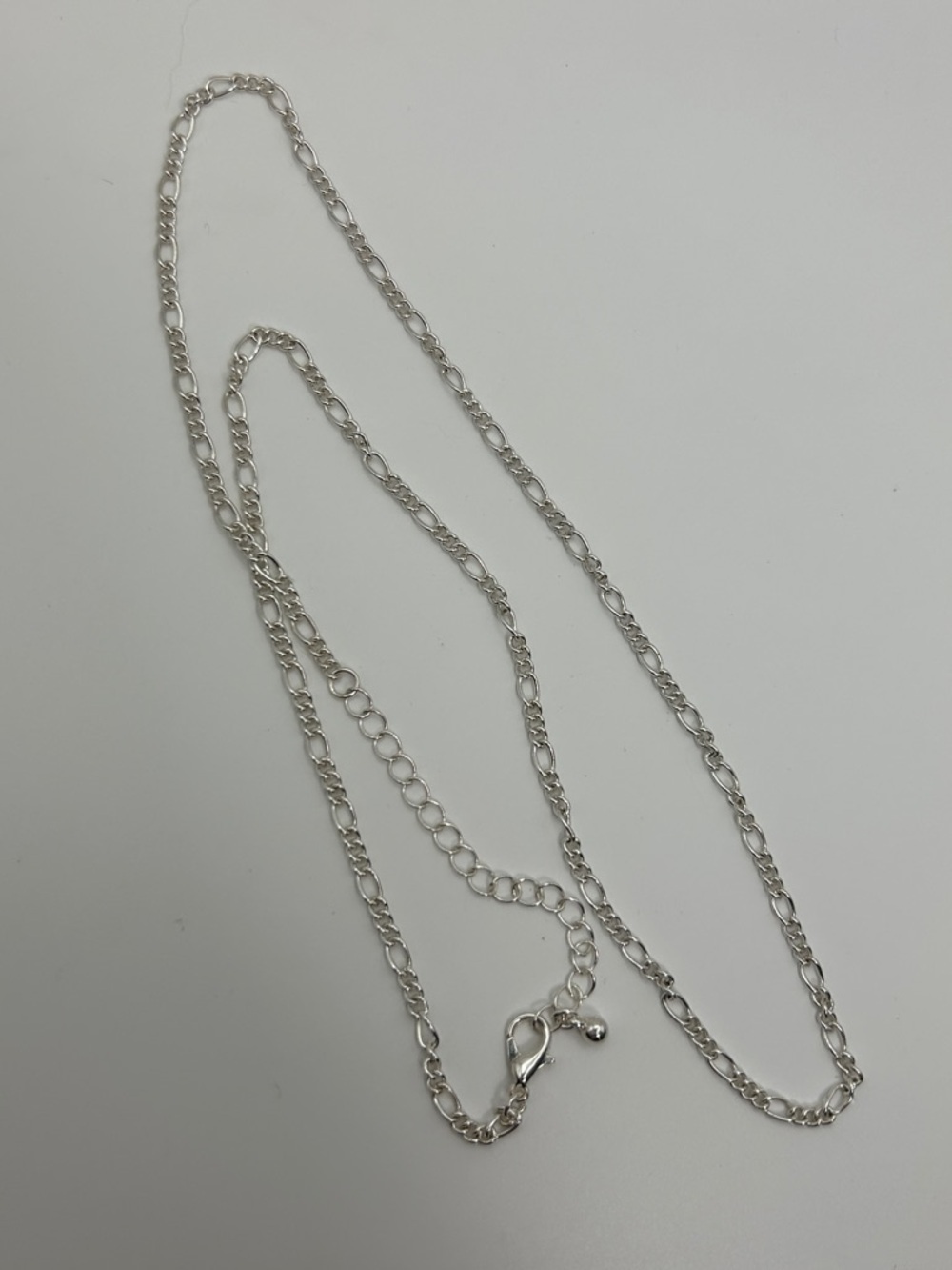 Silver-Tone Chain Necklace Twisted Oval Links Unbranded - Picture 5 of 7